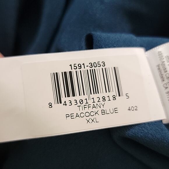 Dress the Population Tiffany One-Shoulder Midi Dress in Peacock Blue  XXL - Picture 16 of 16